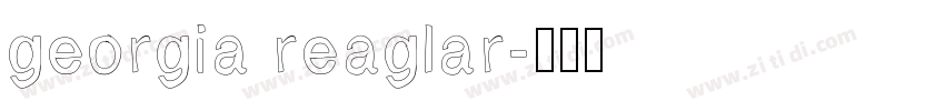 georgia reaglar字体转换
